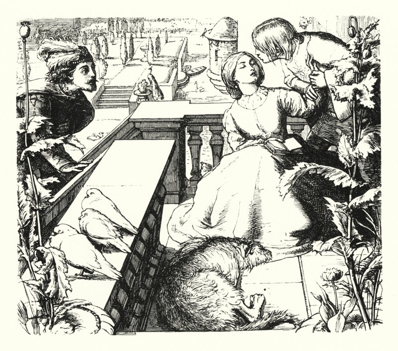 Der Tagtraum von John Everett (after) Millais