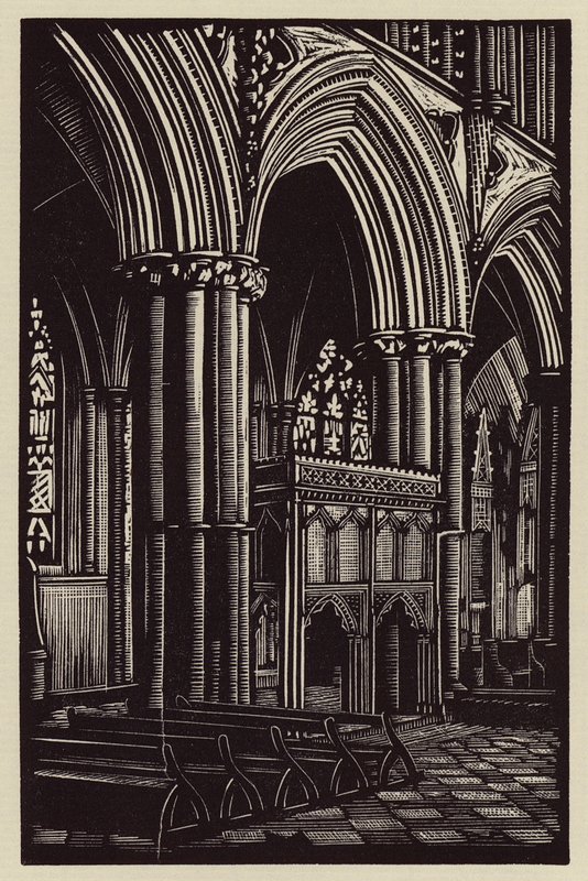 Ely Cathedral: Im Presbyterium von John Frederick Greenwood