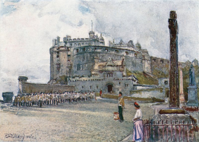 Das Schloss von der Esplanade von John Fulleylove