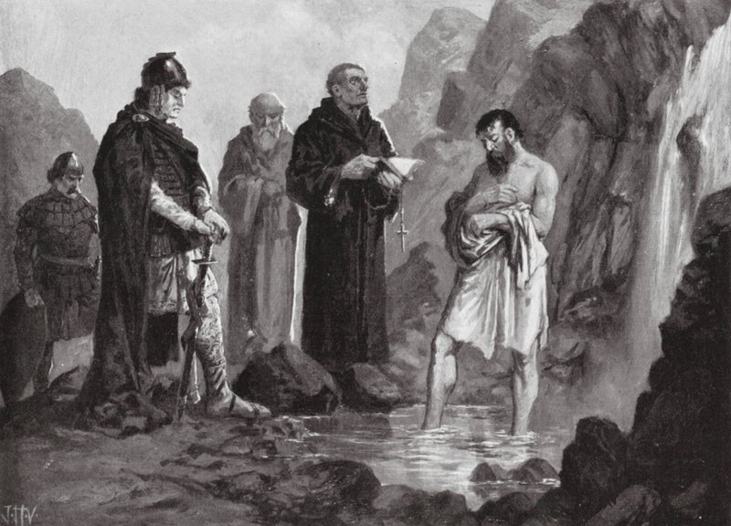 Taufe von Boris I., 864 von John Harris Valda