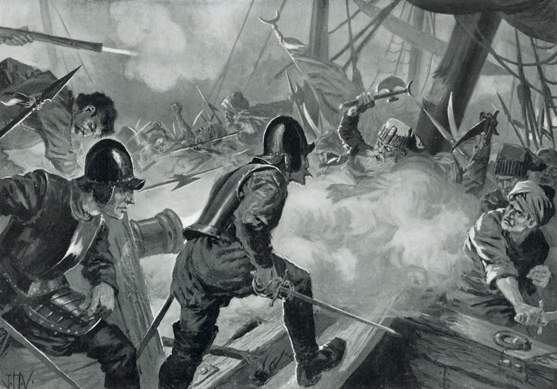 Die Schlacht von Lepanto von John Harris Valda