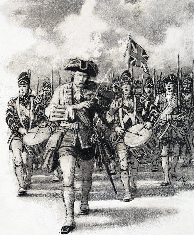 Marsch in die Schlacht von John Millar Watt