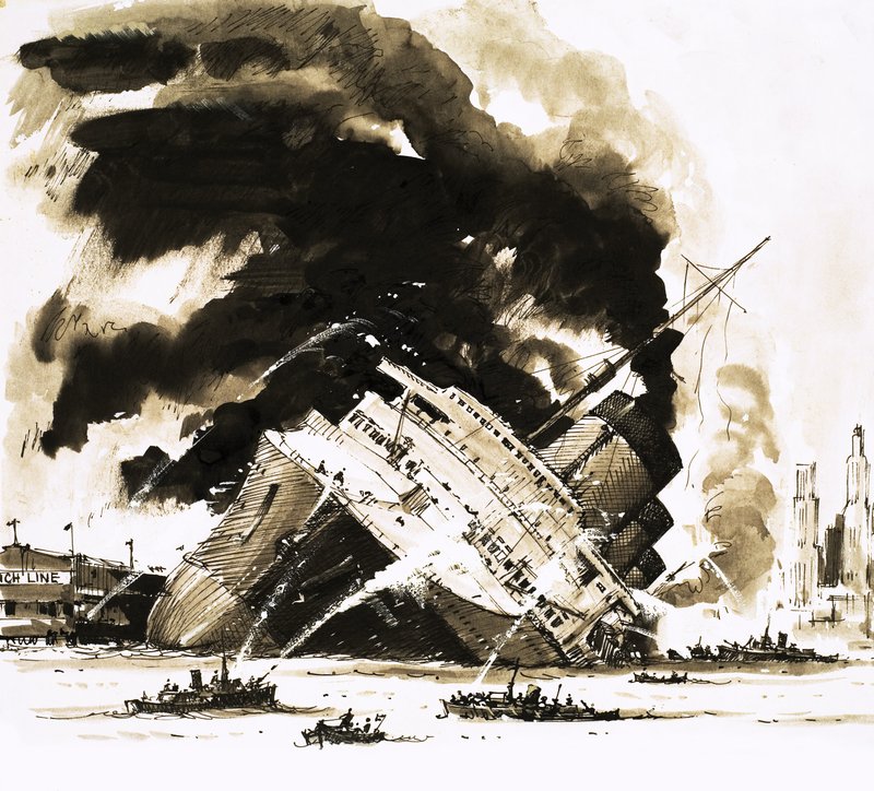Die großen Dampfer: Das Schiff, das im Dock starb. Die Normandie von John S. Smith