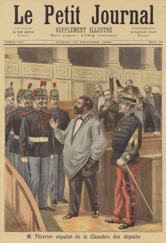 Ausweisung von Christophe Thivrier aus der Abgeordnetenkammer von Jose Belon