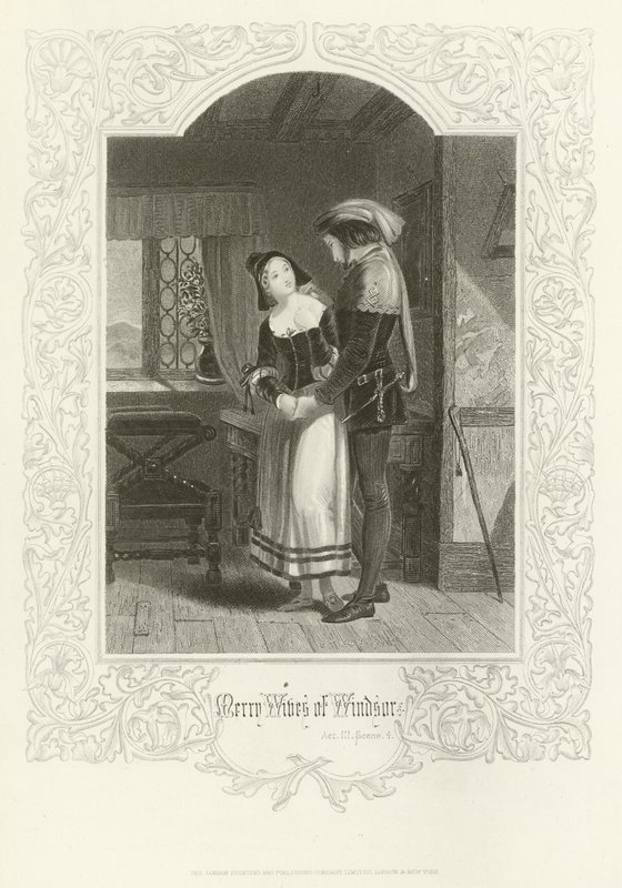 Die lustigen Weiber von Windsor, Akt III, Szene iv von Joseph Kenny Meadows