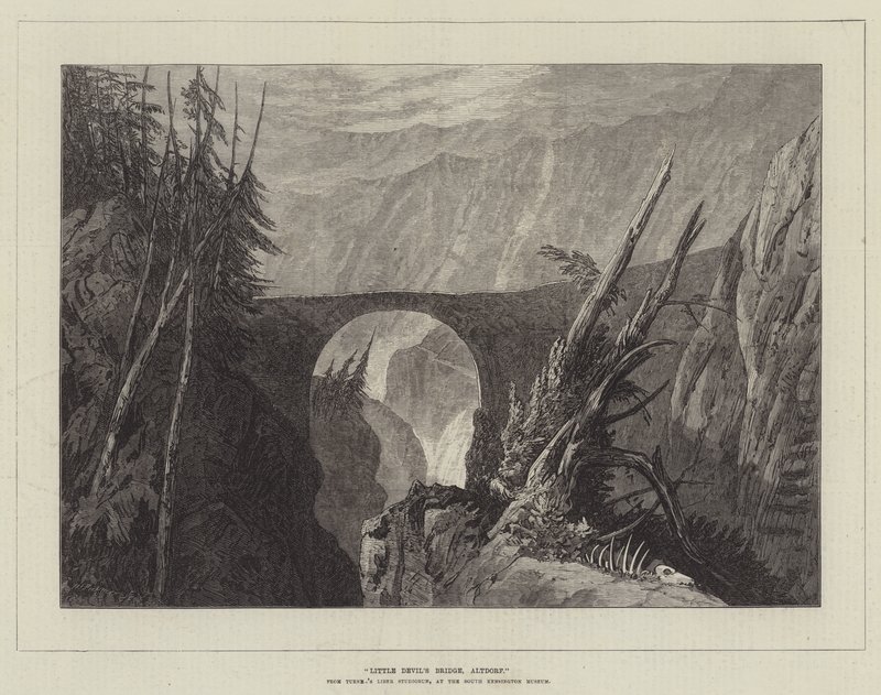 Kleine Teufelsbrücke, Altdorf von Joseph Mallord William Turner