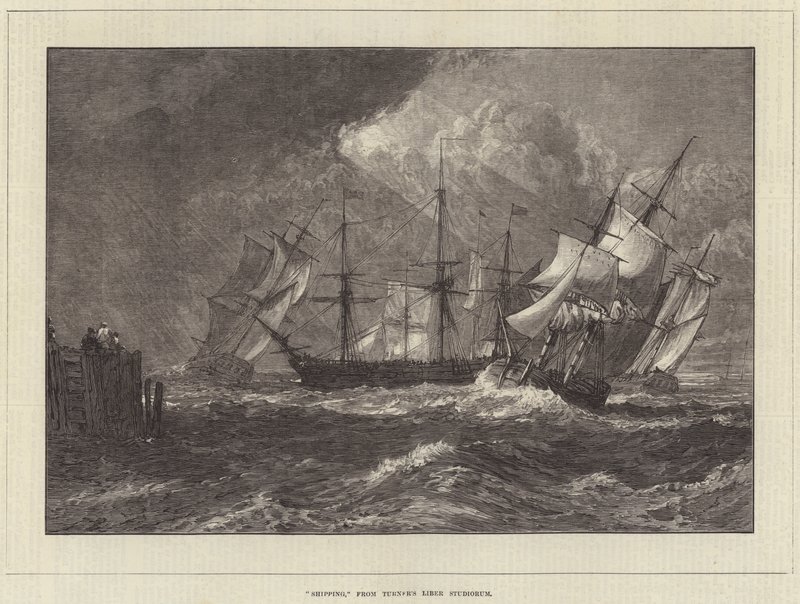 Schifffahrt, aus Turners Liber Studiorum von Joseph Mallord William Turner