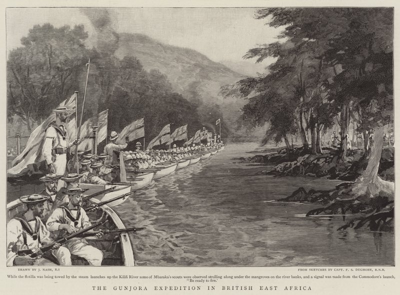 Die Gunjora-Expedition in Britisch-Ostafrika von Joseph Nash