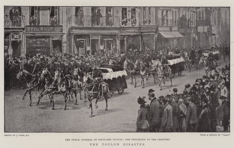 Die Katastrophe von Toulon von Joseph Nash