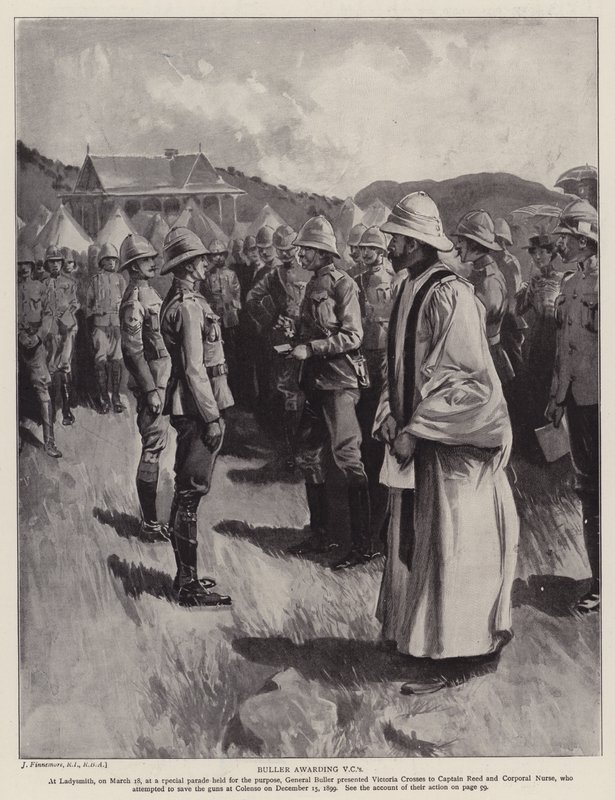 Buller verleiht das Victoria-Kreuz von Joseph (after) Finnemore