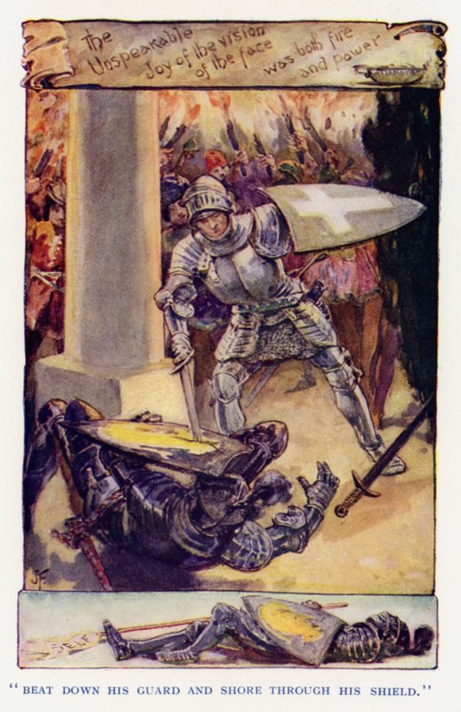Illustration für Sir Knight of the Splendid Way von Joseph (after) Finnemore