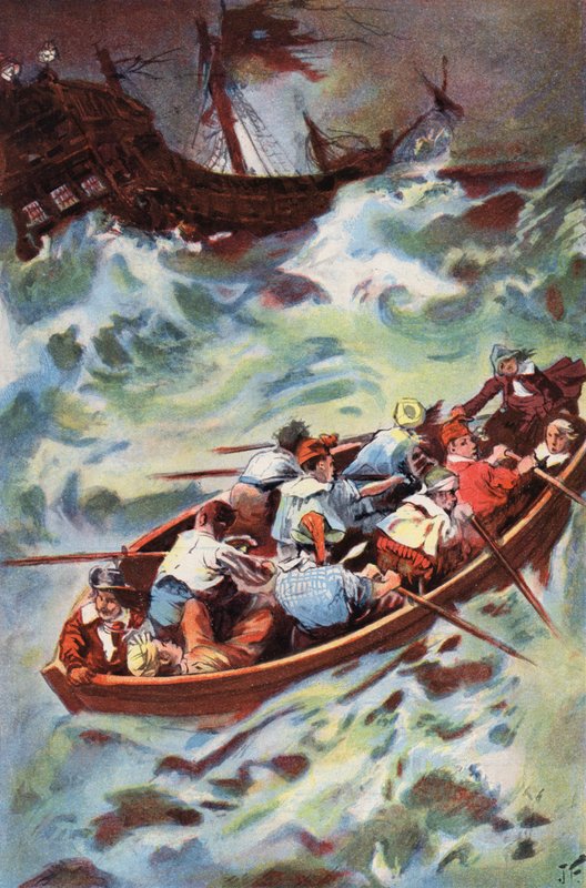 Robinson Crusoe: Wir verlassen das Wrack von Joseph (after) Finnemore