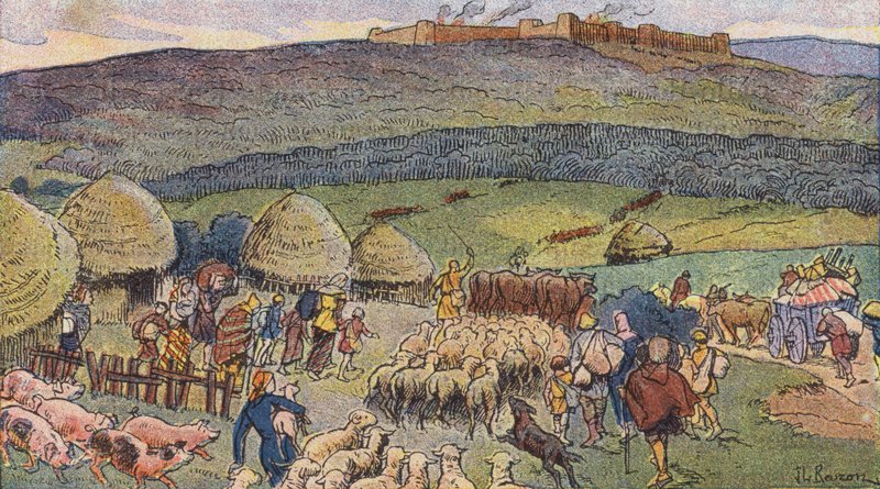 Bibracte, eine Stadt in Gallien, bewohnt von Schmieden und ein Zufluchtsort in Zeiten der Gefahr von Joseph Beuzon