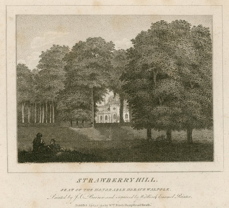 Strawberry Hill, Sitz des ehrenwerten Horace Walpole von Joseph Charles Barrow