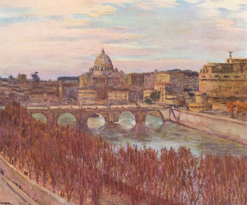 Rom: Blick auf Rom vom Primoli-Palast von Joseph Felix Bouchor
