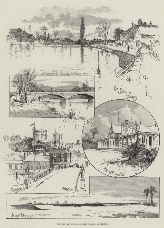 Die neuen Metropolitan Rifle Ranges in Staines von Joseph Holland Tringham