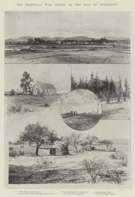 Der Transvaal-Krieg, Szenen am Einsatzort von Joseph Holland Tringham