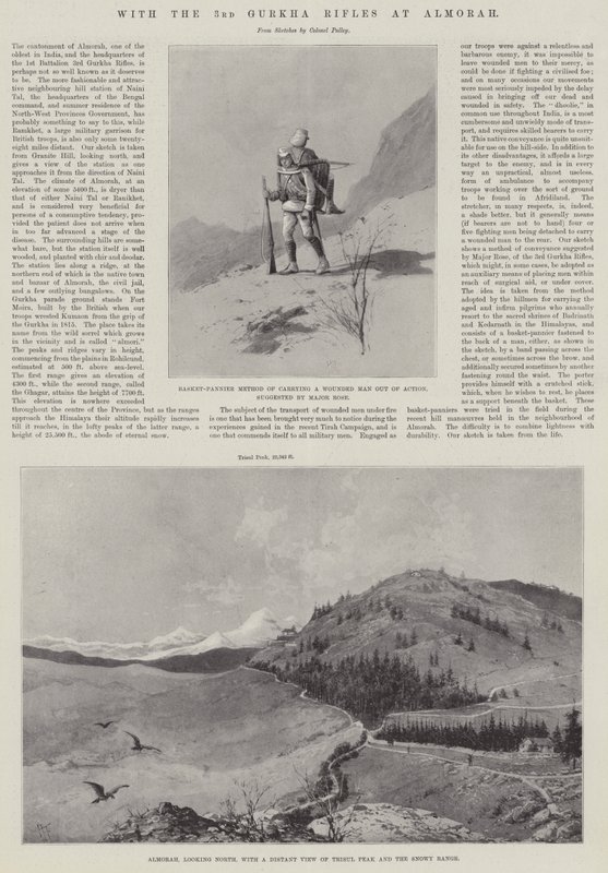 Mit den 3. Gurkha-Gewehren in Almorah von Joseph Holland Tringham