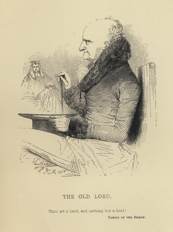 Der alte Lord (Gravur) von Joseph Kenny (after) Meadows