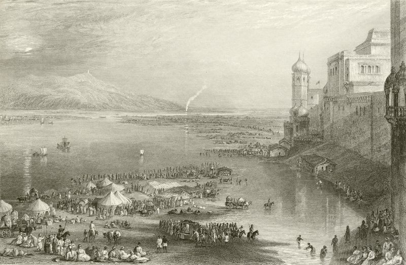 Pilger auf der heiligen Messe von Hurdwar von Joseph Mallord William Turner