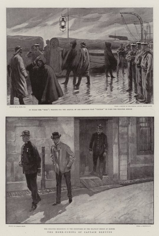 Die Heimkehr von Hauptmann Dreyfus von Joseph Nash