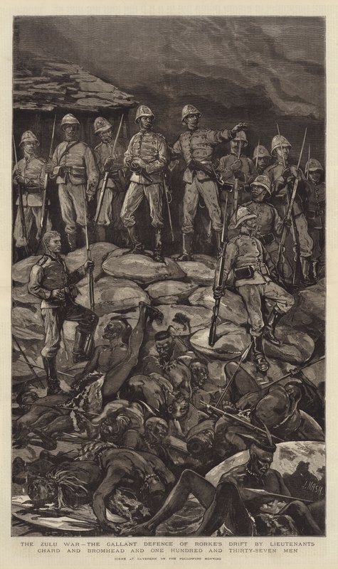 Der Zulukrieg, die tapfere Verteidigung von Rorke