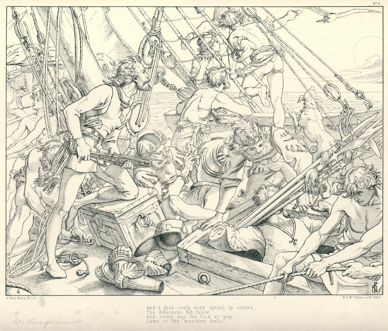 Illustration für Coleridges Rime of The Ancient Mariner von Joseph Noel (after) Paton