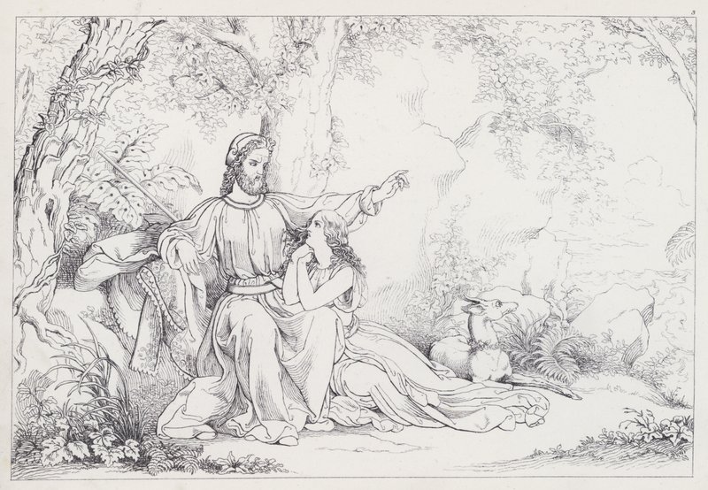 Shakespeares Der Sturm, Akt I, Szene 2 von Joseph Noel after Paton
