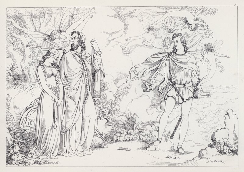 Der Sturm, Akt I, Szene 2 von Joseph Noel after Paton