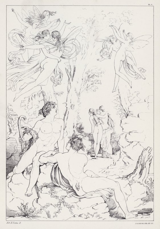 Shelleys Prometheus Unbound, Akt II, Szene 2 von Joseph Noel after Paton