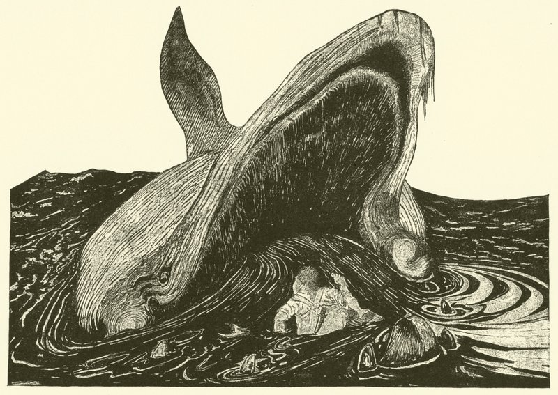 Der Wal verschlingt den Seemann von Joseph Rudyard (after) Kipling
