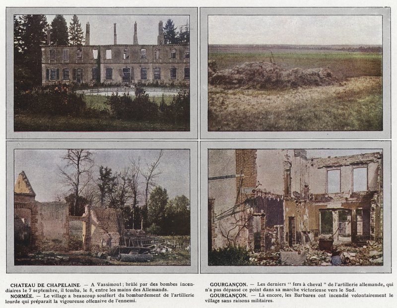 Chateau de Chapelaine, Gourgancon, Normee, Gourgancon von Jules Gervais Courtellemont