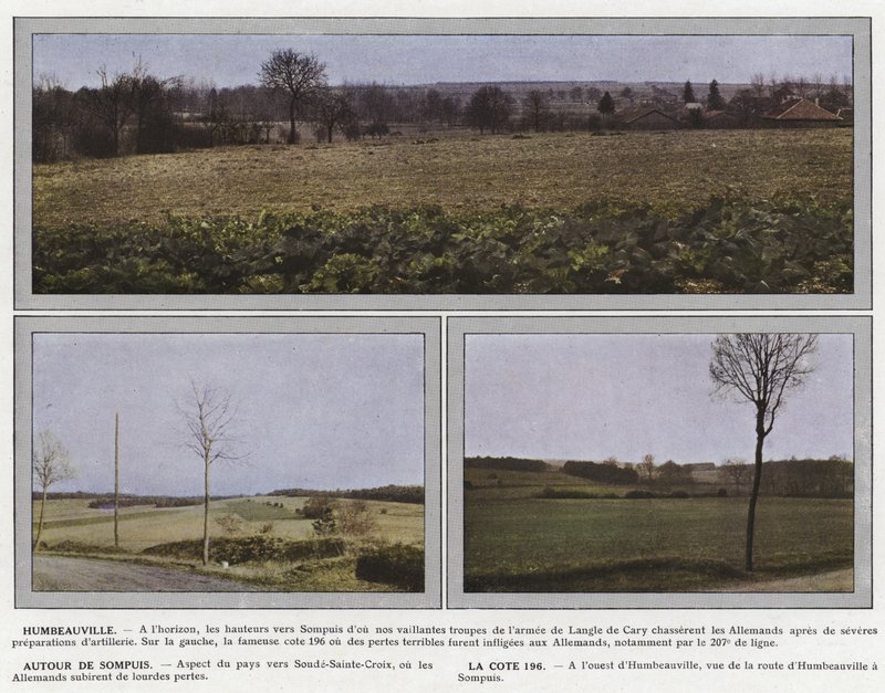 Humbeauville, um Sompuis, La Cote 196 von Jules Gervais Courtellemont