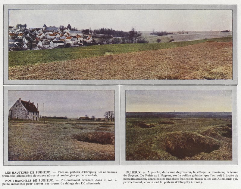 Die Höhen von Puisieux, Puisieux, Unsere Schützengräben von Puisieux von Jules Gervais Courtellemont