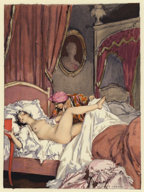 Illustration für die Memoiren von Casanova von Jules Marie Auguste Leroux
