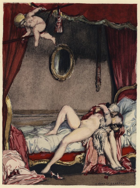 Illustration für die Memoiren von Casanova von Jules Marie Auguste Leroux