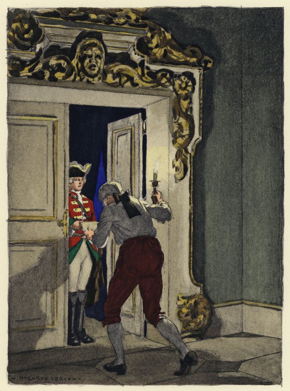 Illustration für die Memoiren von Casanova von Jules Marie Auguste Leroux