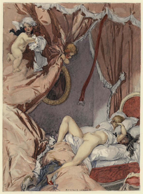 Illustration für die Memoiren von Casanova von Jules Marie Auguste Leroux