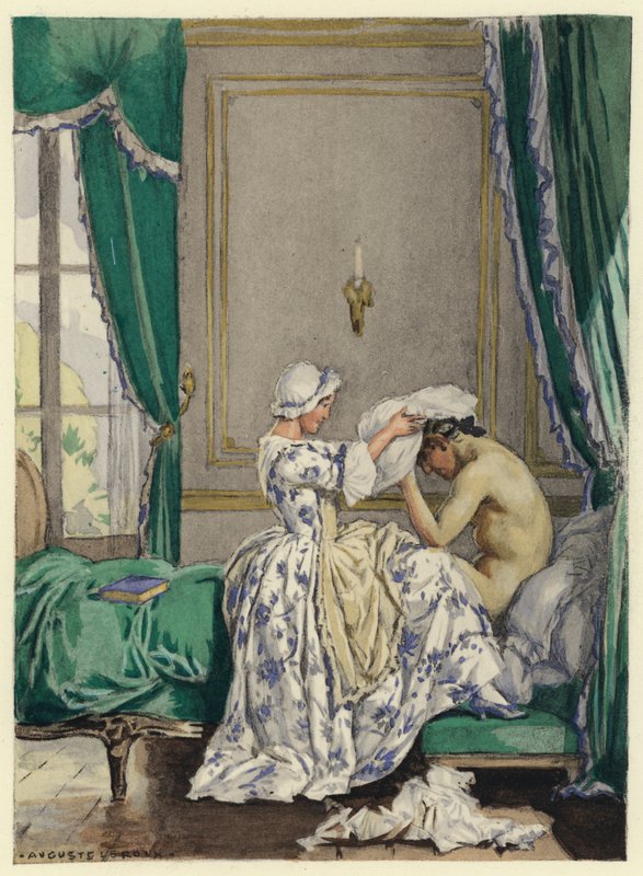 Illustration für die Memoiren von Casanova von Jules Marie Auguste Leroux