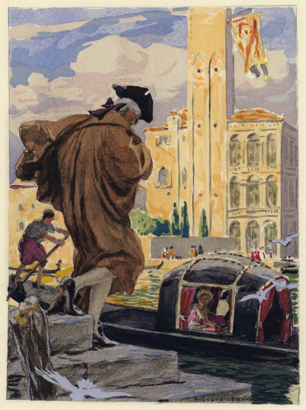 Illustration für die Memoiren von Casanova von Jules Marie Auguste Leroux