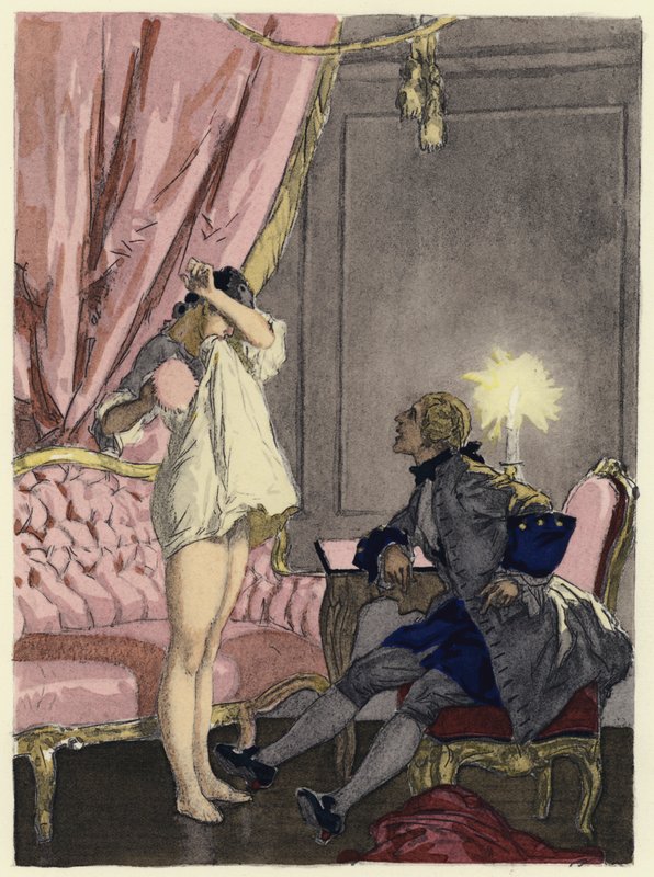 Illustration für die Memoiren von Casanova von Jules Marie Auguste Leroux