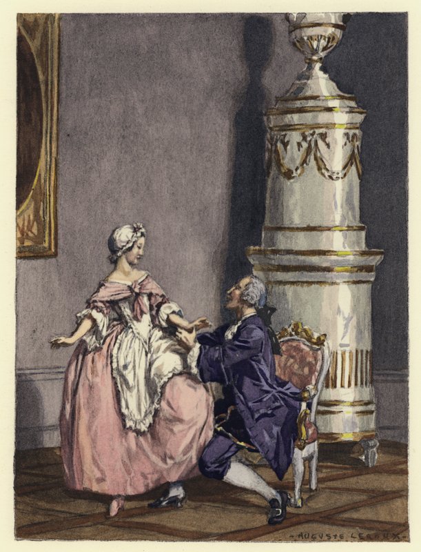 Illustration für die Memoiren von Casanova von Jules Marie Auguste Leroux