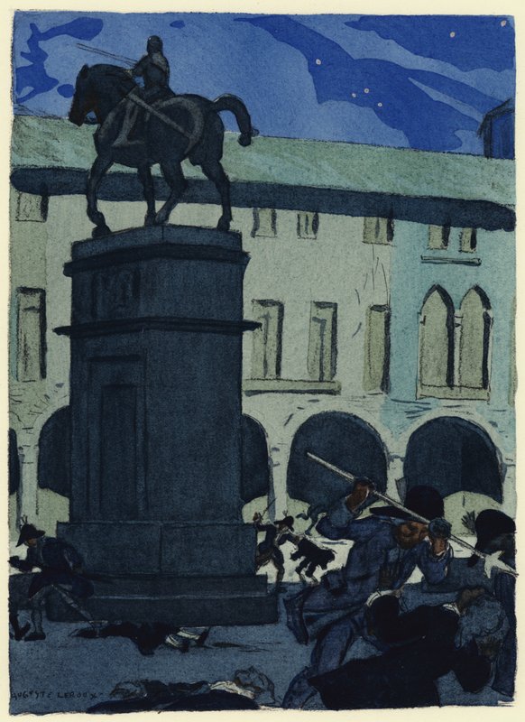Illustration für die Memoiren von Casanova von Jules Marie Auguste Leroux