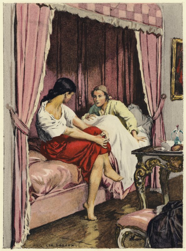 Illustration für die Memoiren von Casanova von Jules Marie Auguste Leroux