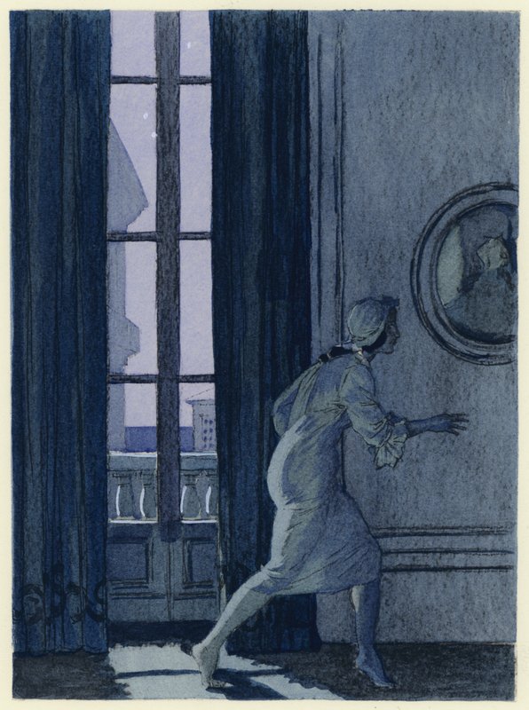 Illustration für die Memoiren von Casanova von Jules Marie Auguste Leroux