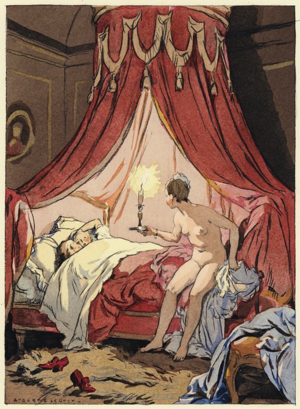 Illustration für die Memoiren von Casanova von Jules Marie Auguste Leroux