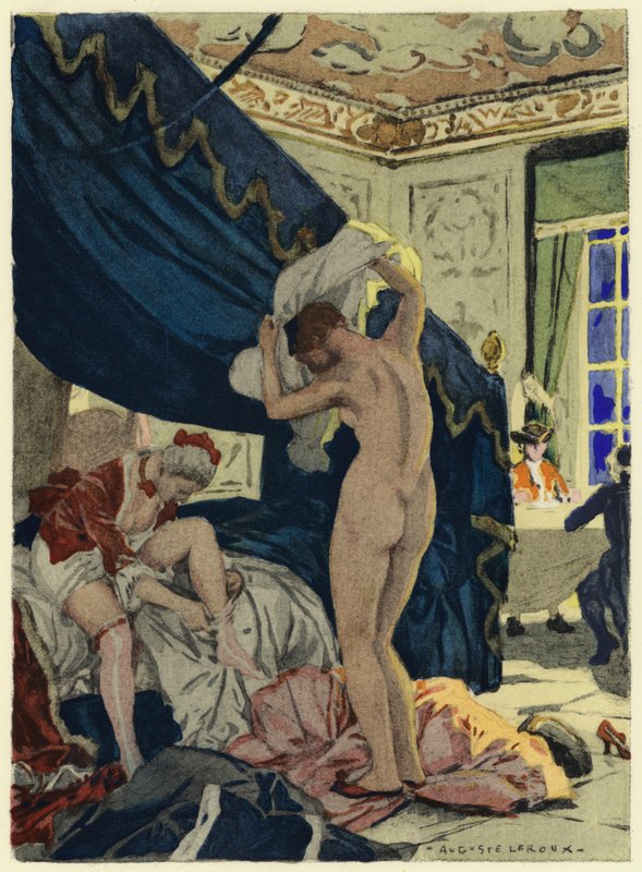 Illustration für die Memoiren von Casanova von Jules Marie Auguste Leroux