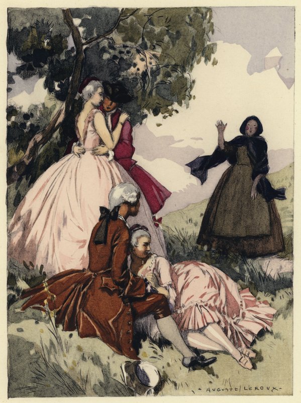 Illustration für die Memoiren von Casanova von Jules Marie Auguste Leroux