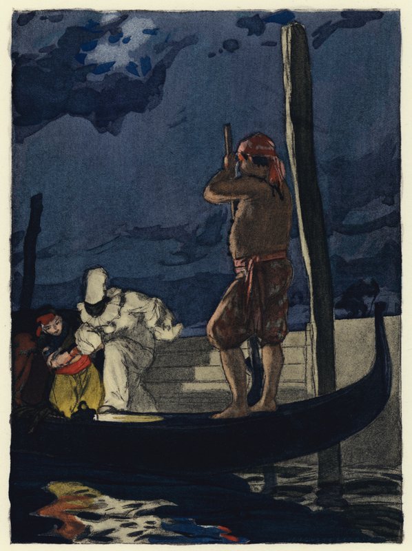 Illustration für die Memoiren von Casanova von Jules Marie Auguste Leroux
