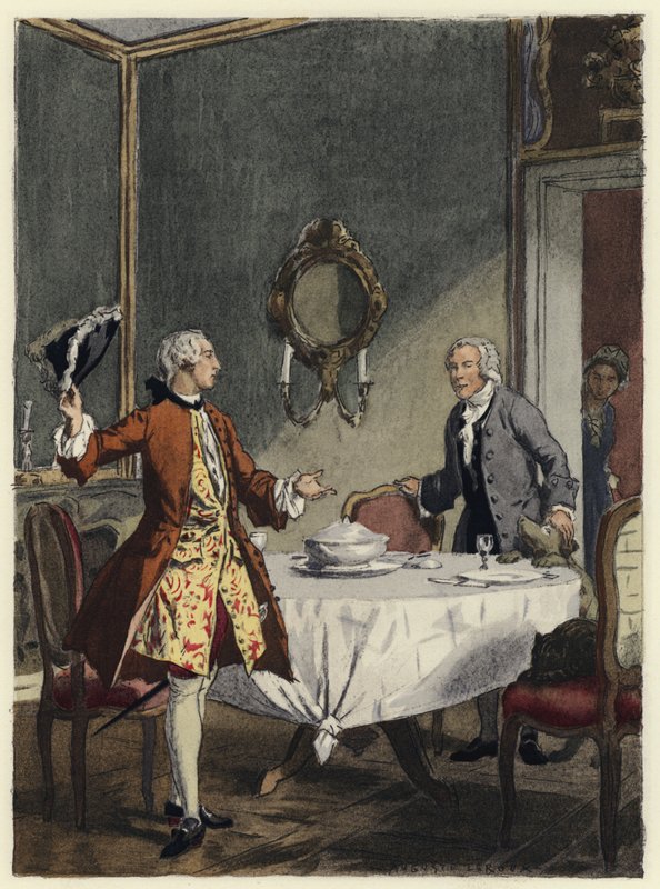 Illustration für die Memoiren von Casanova von Jules Marie Auguste Leroux